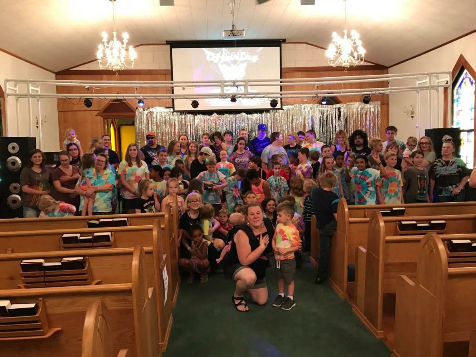 The Big Spring congregation gathered together